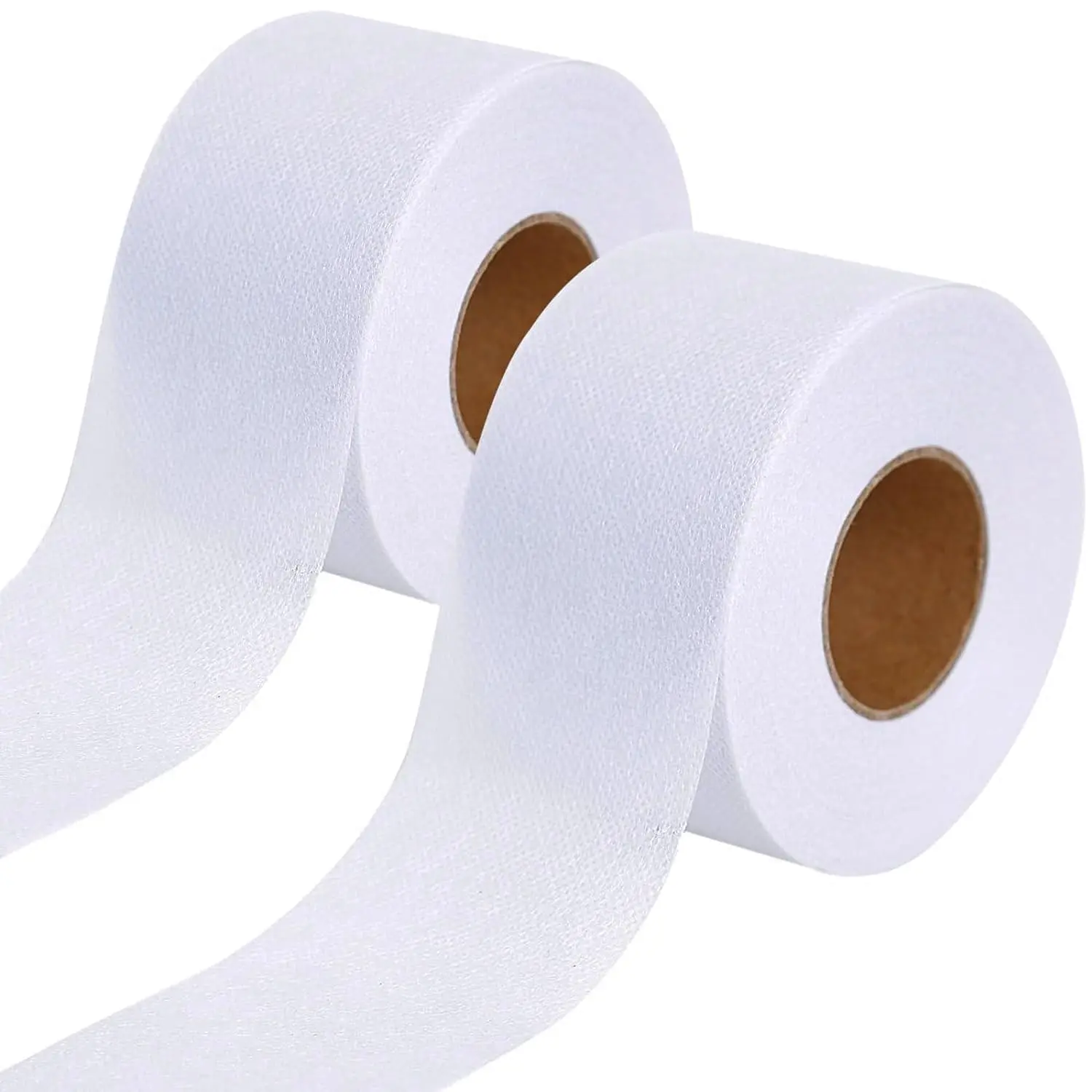 2 Rolls 1.5 Inches x 30 Yards White Fusible Batting Seam Tape, Fusible Sheer Binding Tape for Quilting Sewing