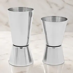 Professional Stainless Steel Dual-Sided Jigger: Precise Measuring Cup for Cocktails & Spirits, Anti-Corrosion Bar & Home Use, Durable Multi-Scene Bartending Tool