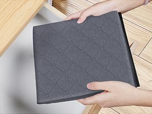 24 Gallons Clothes Storage, Foldable Thick ric Blanket Storage Bags, Containers for Organizing Bedroom, Closet, Clothing, Comforter, Organization with Handle (3 Pack,Grey)