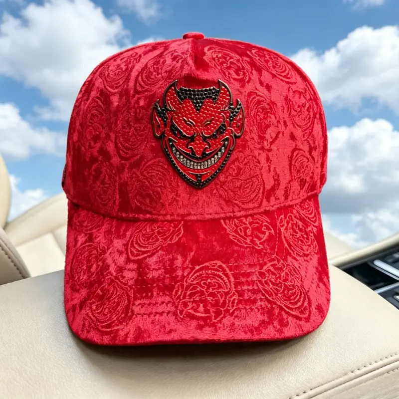 Unisex Limited Edition Diablo Chava Adjustable Cotton Baseball Cap - Embroidered Snapback, Casual Streetwear, Outdoor Sun Protection Sports Hat, Embroidery