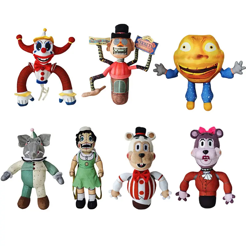 Clown Doll - 20-30cm Soft Huggable Funny Stuffed Animals, Unisex Cross-Border New Mimic Game Merchandise, Cuddly Doll Gift, Soft Furry Collectibles, Stuffed Dolls