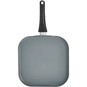 Everyday Griddle Pan Ceramic Nonstick Aluminum Construction for Even Heating Non-Toxic PTFE & PFOA Free, 11-Inch, Black