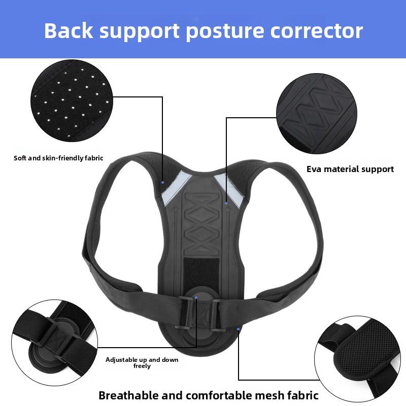 Back Correction with Adult Student Anti-hunch Sitting Position Correction with Open Shoulder Straight Back Spinal Corrector