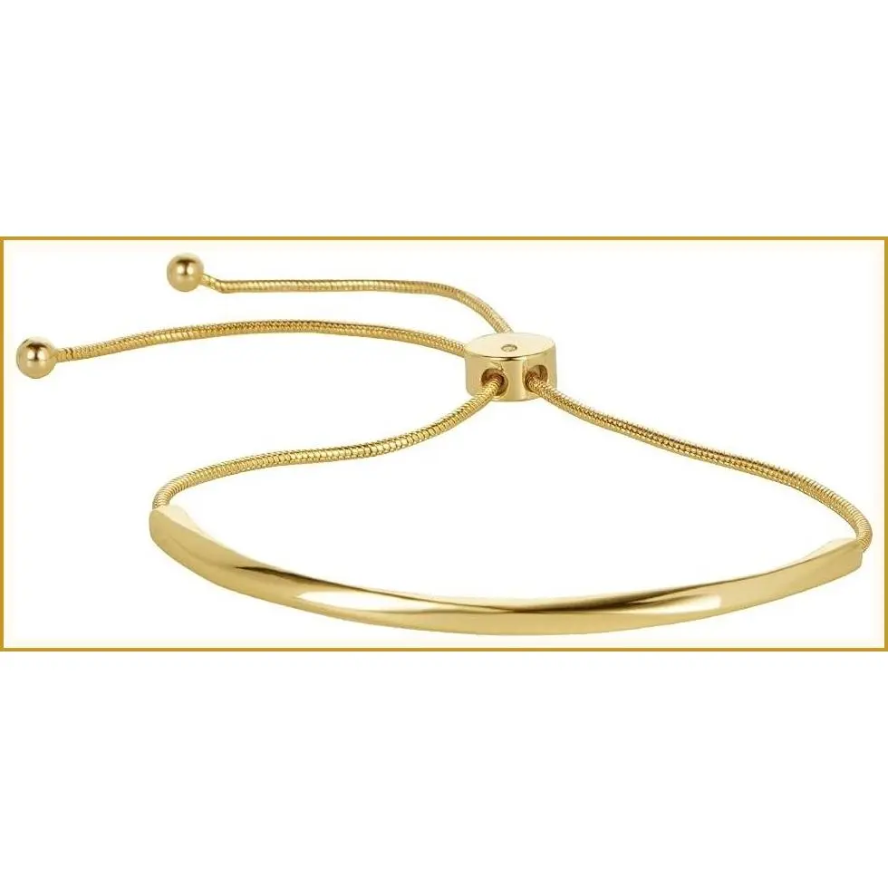 Dainty Slider Bangle Bracelet for Women, Gold/White-Gold/Rose-Gold