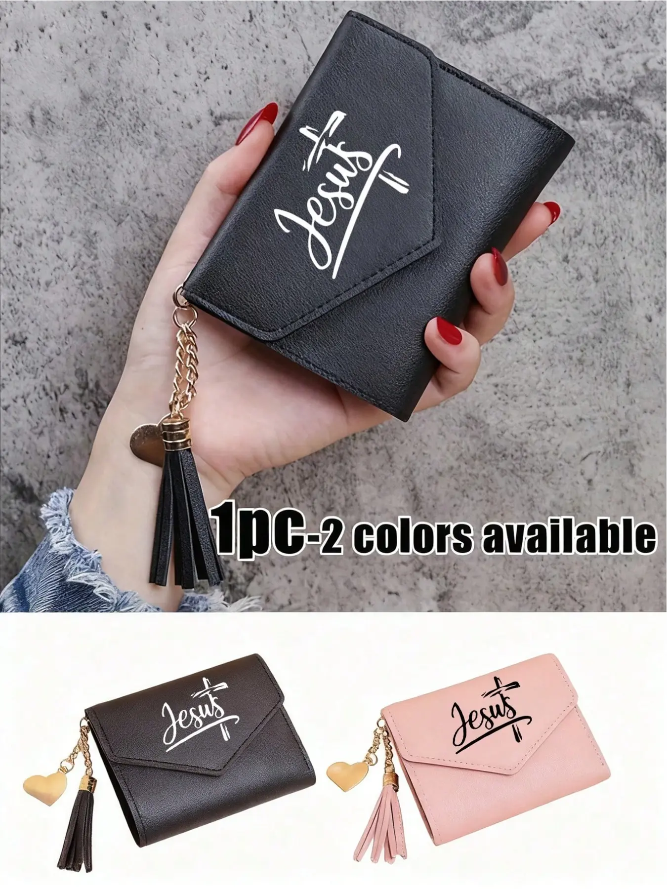 Jesus Pattern Card Holder, Card Slots, Multi-Functional Thick Wallet, Compact Travel ID Case, Mini Wallet for Daily Use, Perfect Gift for Holidays
