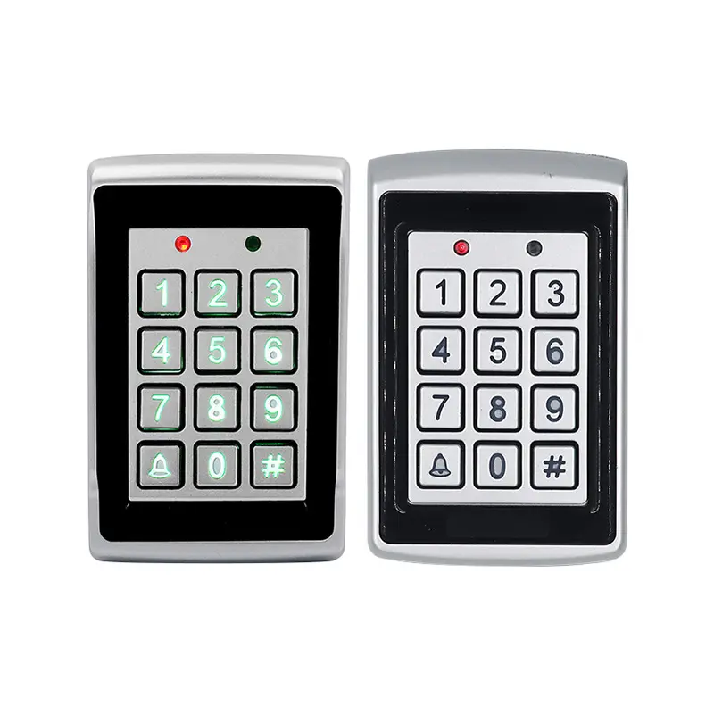 Solid Metal Waterproof Access Control External Card Reader, Electronic Password Unlock Card Swiper for Door Security (Office Equipment Parts), Card Readers, 12X7.5cm