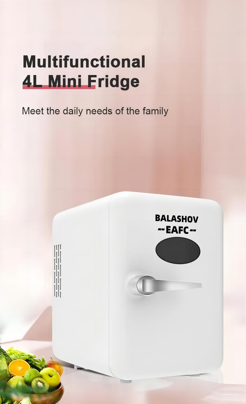 US Plug 110V Mini Multifunction Refrigerator Cosmetics Mask Beverage Dormitory Refrigerators Cooler Warmer Beauty Fridge for Car Home