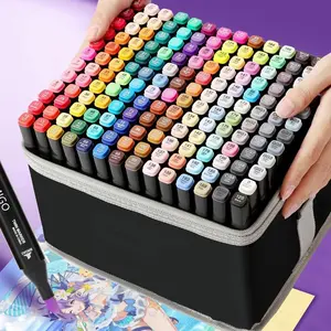 Colorful Marker Pen Set, 1 Set Student Art Marker Pen, Sketching Marker Pen for Drawing, Sketching, Art Supplies for Students, School Supplies