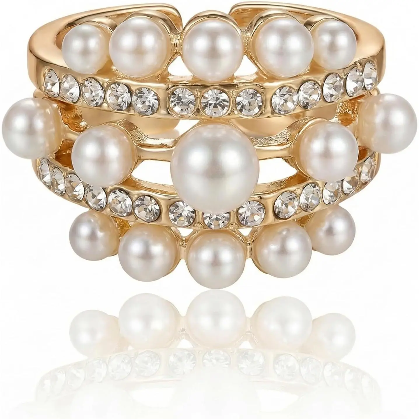 Rings for Women   Adjustable Open Stacking Ring Full Finger Ring Cluster  Statement Trendy  Fashion Prom Accessories Elegant