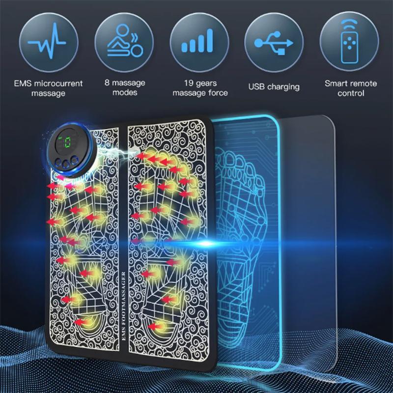 Electric Foot Massager Pad Muscle Massage Relaxation Trainer For Massage Fitness Outdoor Sport Home Family Relax