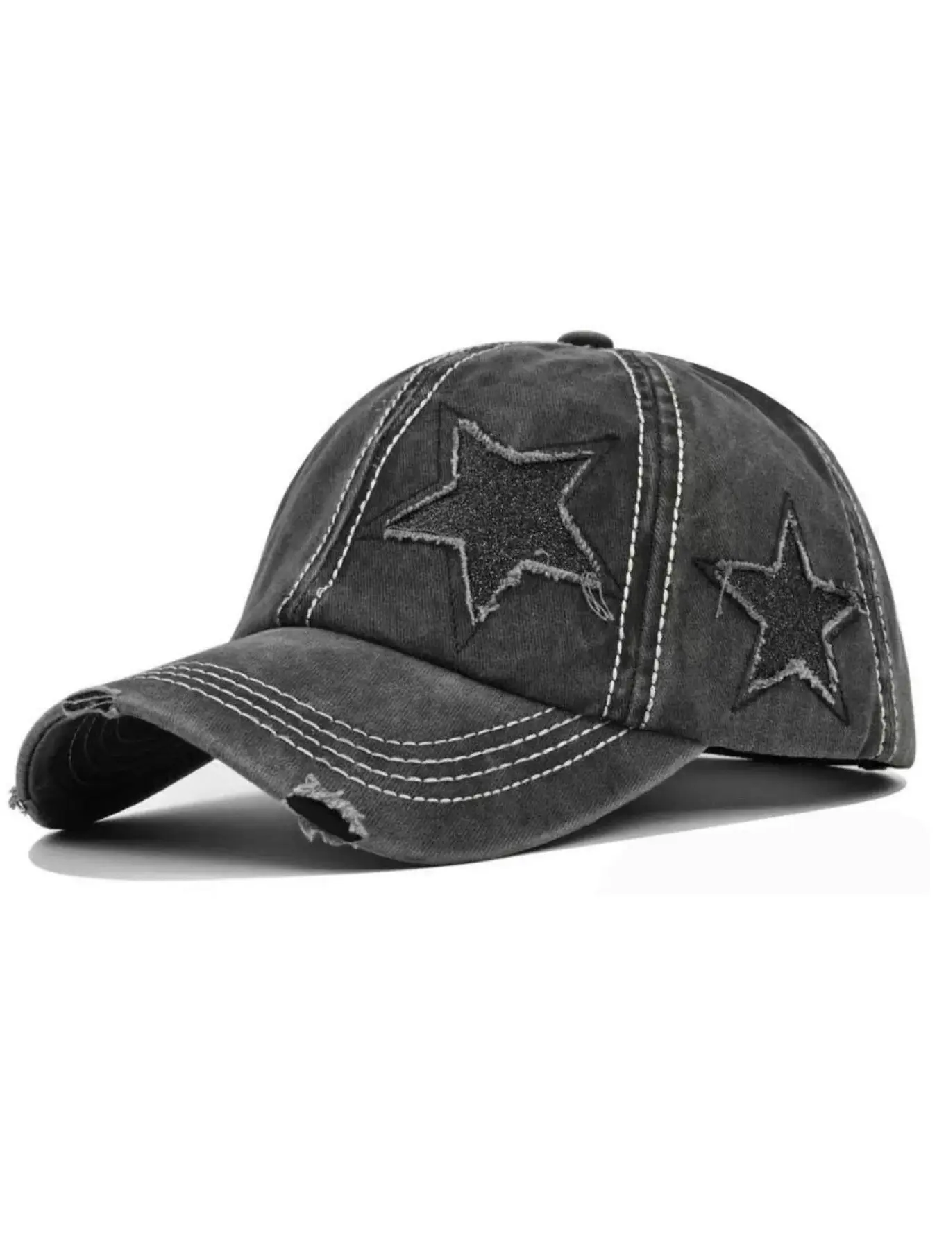 Star Decor Baseball Cap, Fun Casual Style Outdoor Sports Hat for Men & Women, Adjustable Sun Protection Cap for Daily Wear, Stylish Cool Hat