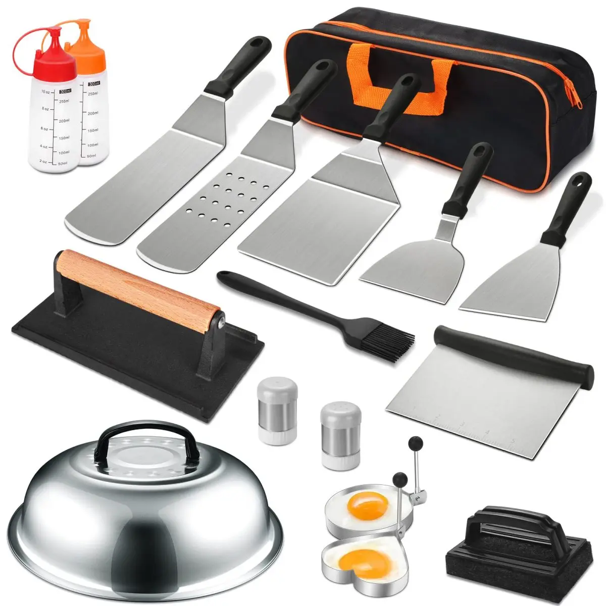 AobtkelGriddle Accessories Kit 18 Pcs On-Site