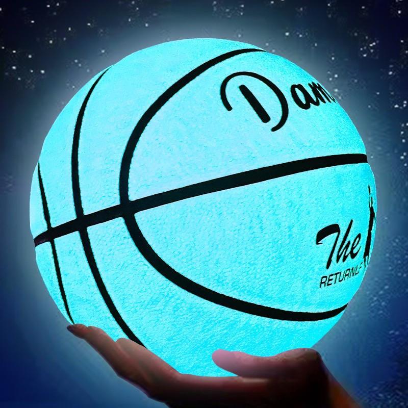 Luminous Basketball, 1 Count PU Soft Leather Outdoor Wear-resistant & Anti Slip Basketball, Basketball Equipment for Indoor Outdoor Use
