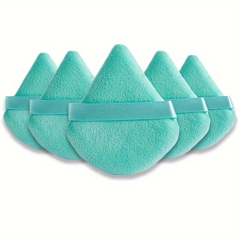 Double-sided Triangle Shaped Plush Makeup Puff, Triangle Powder Puff, 5 Counts/set Soft Makeup Puff, Beauty Puff, Professional Makeup Tool for Women & Girls Daily Use