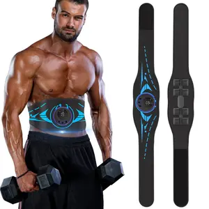 Abdominal Trainer, ABS Stimulator, Lumbar Abdominal Belt, Smart Gym System Ab Trainer Core Trainer, 1 Count USB Rechargeable Lumbar Abdominal Muscle Massage Belt, Lumbar Muscle Exercise Belt, Fitness Equipment for Home Gym