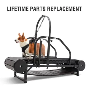 Ronzeil Non-Electric Dog Treadmill for Medium/Large Dogs  Indoor/Ouside– Lifetime Service, Low Noise, Long Runway, Pedometer, Adjustable Ramp, Durable