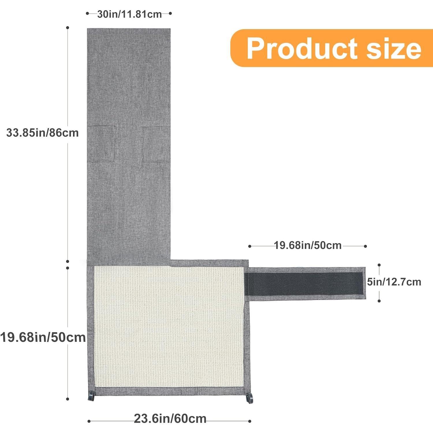 Sisal  Couch Protector Scratch Furniture Protector- Couch Protector from  Claws, Anti Couch Corner Sofa Protectors Furniture Scratch Guards for Cats - Right