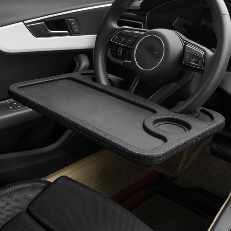 Car Steering Wheel Tray, Multifunctional Car Desk, Car Dining Tray, Convenient and Portable Interior Accessories for Eating Writing and Working with Laptops