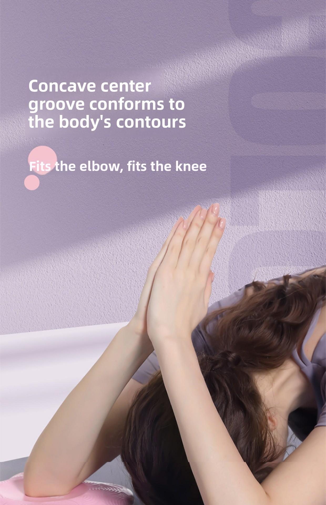 2-Pack Non-Slip Thickened Yoga Knee Pads, Yoga Mats, Portable Yoga Support Mats for Home and Gym Training, Fitness Mats