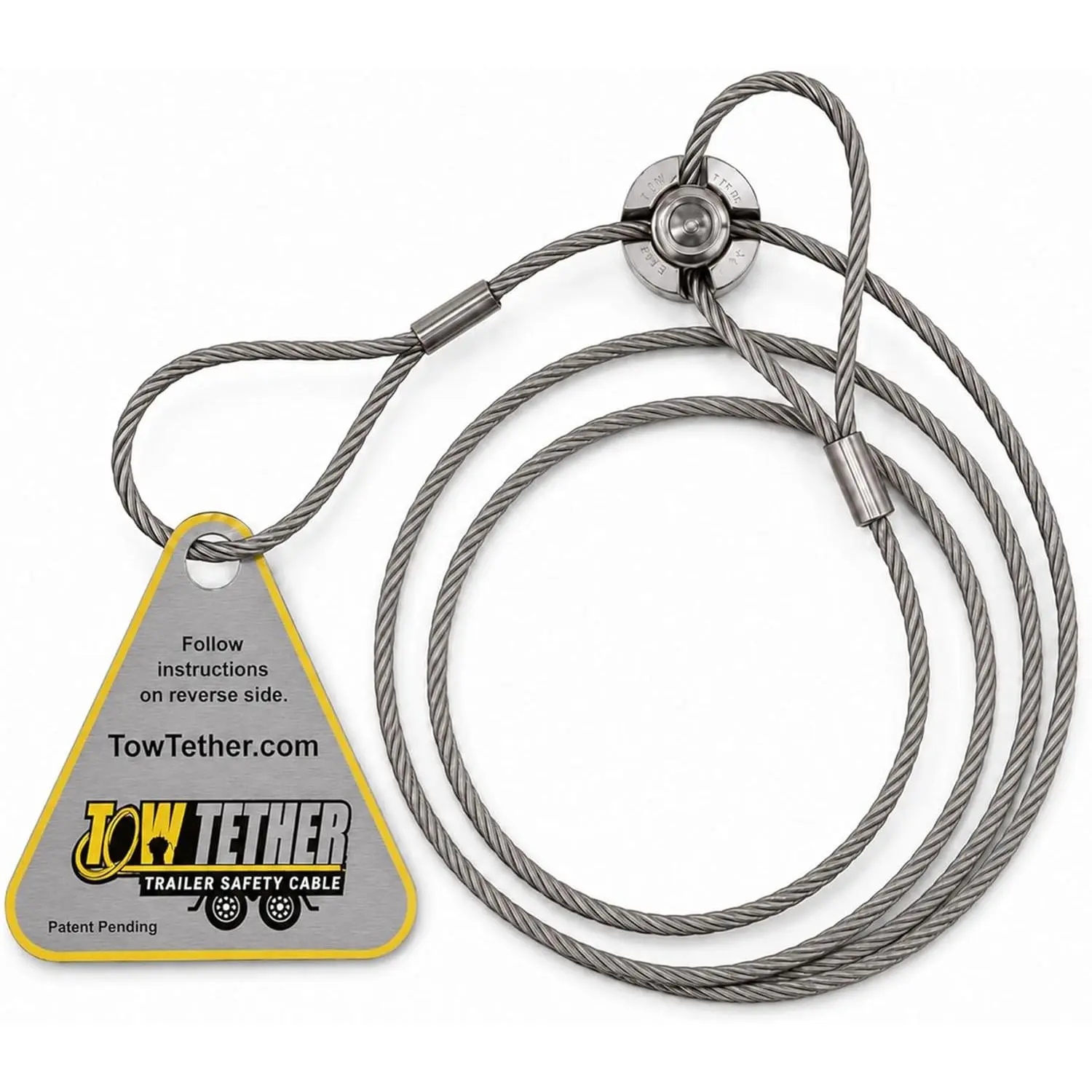 Independent Breakaway Cable Anchor Kit for Emergency Brake Activation, Dedicated Safety Attachment Point for Utility Boat RV Horse Trailers, Built for Reliable Towing Safety