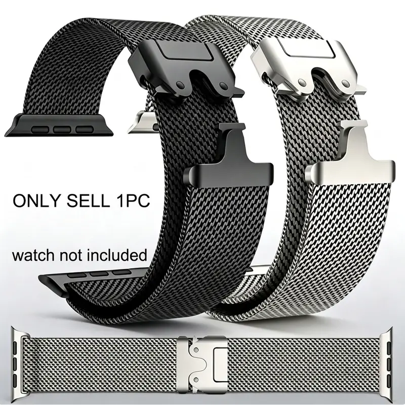 Milanese Loop Watch Band (Band Only), 1 Count Replacement Watch Band for Apple Watch S11/S10 46mm 42mm Ultra 2 49mm 44mm 45mm 41mm 40mm 38mm, Smart Watch Accessories, Smartwatch Accessories