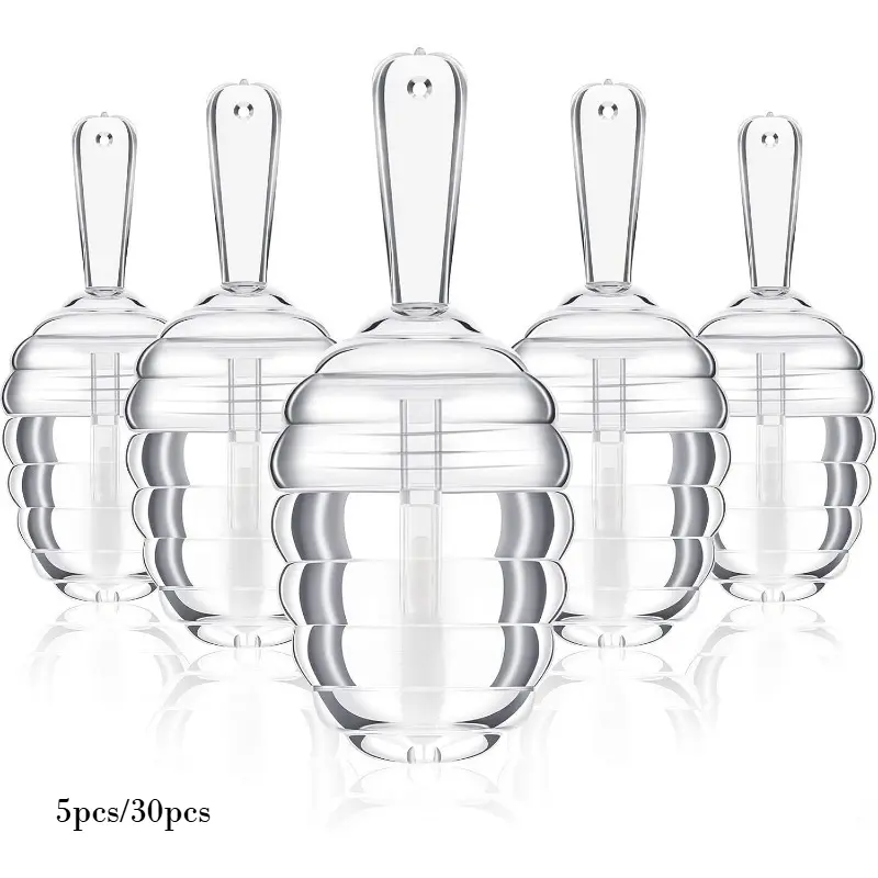 5pcs/30pcs  Mini Transparent Refillable Lip Balm Tubes with Plastic Funnel, DIY Cosmetic Dispensing Tools for Women Lip Care