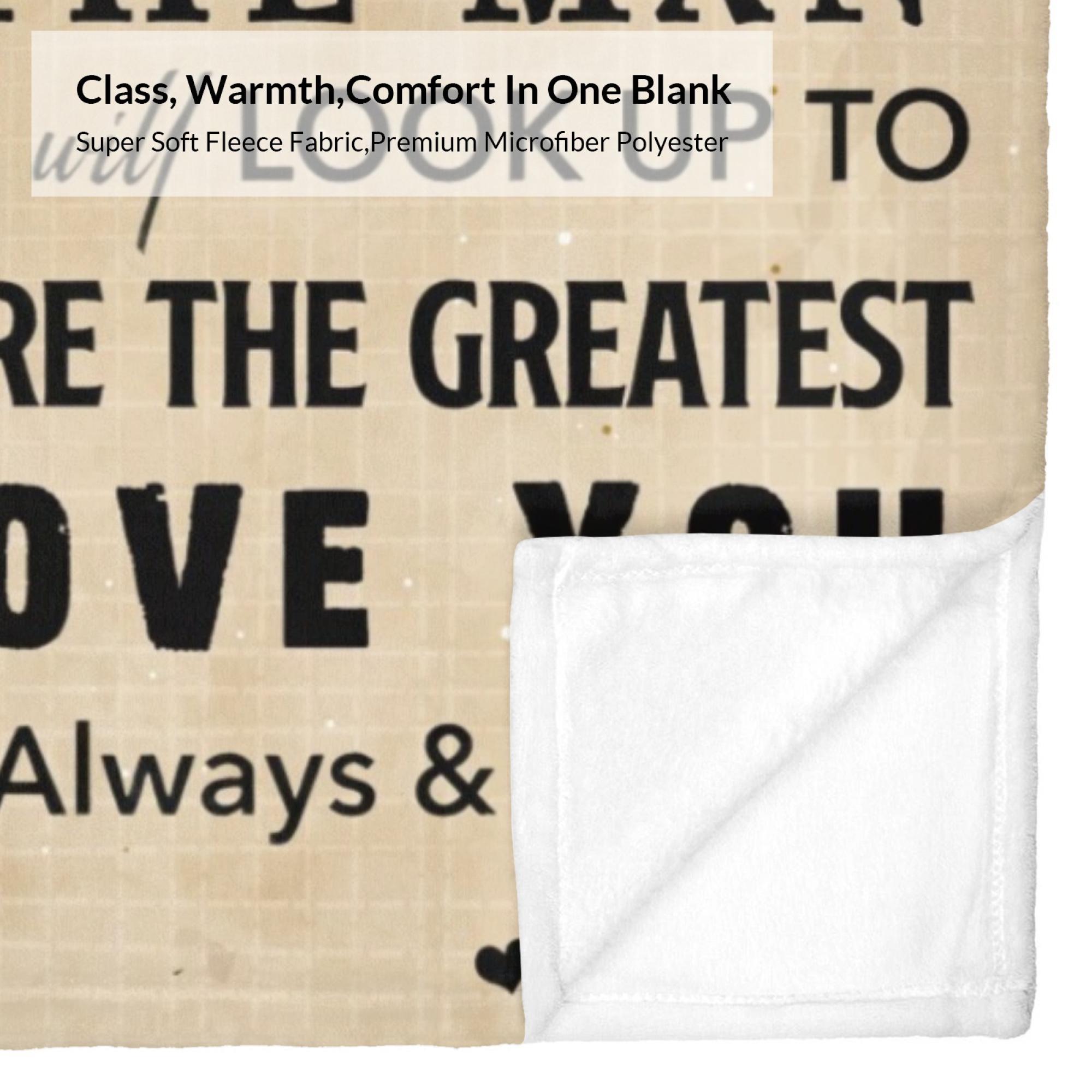 Gifts for Dad from Daughter to My Dad Blanket Best Gift for Fathers Day Birthday Christmas Valentines Day Bday Present Idea for Father Husband Men Him Healing Thoughts Throw Blanket