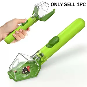 1 Piece Kids STEM Outdoor Bug Catcher with 6X Magnifier, Silent Manual Insect Grabber Safe for Bugs, 2-in-1 Insect Capture & Observation Educational Toy