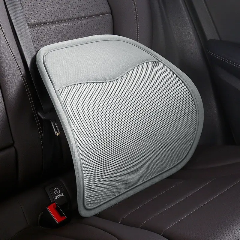 Car Lumbar Support Pillow, Ergonomic Supportive Backrest Cushion, Relieves Back Pain, Ideal for Driving, Trucks, Cars, Office, Wheelchair