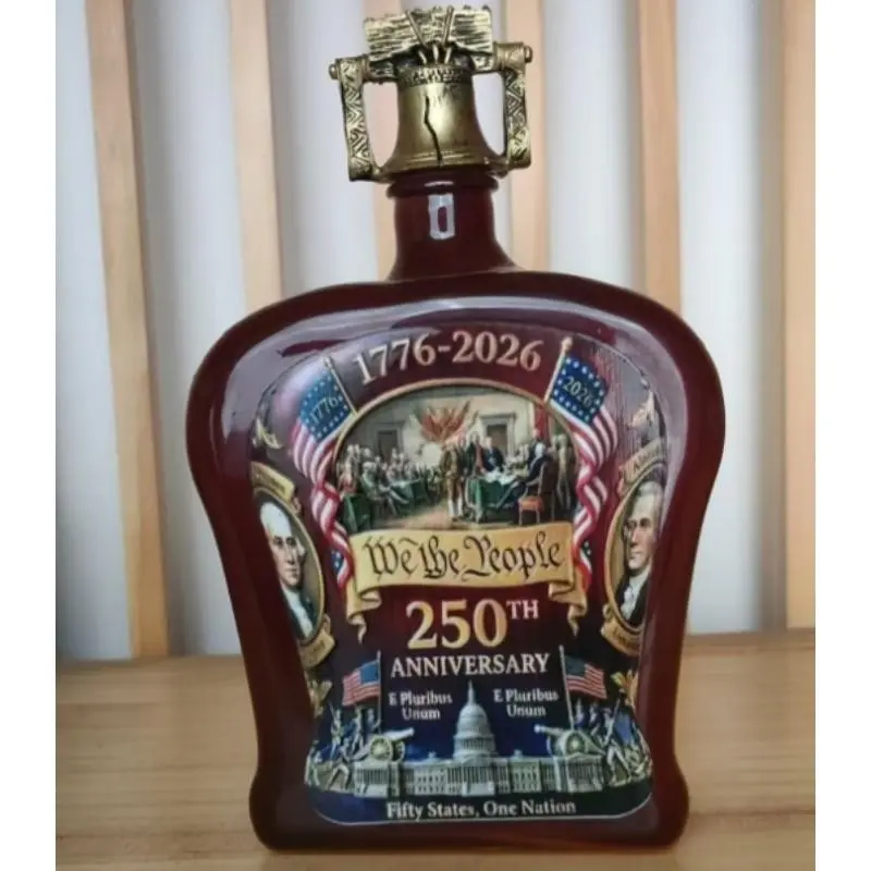 Viral 250th Usa Anniversary Decanter, Patriotic Bar Decor Must-Have, 250 Years of America, Limited Edition, We the People Design