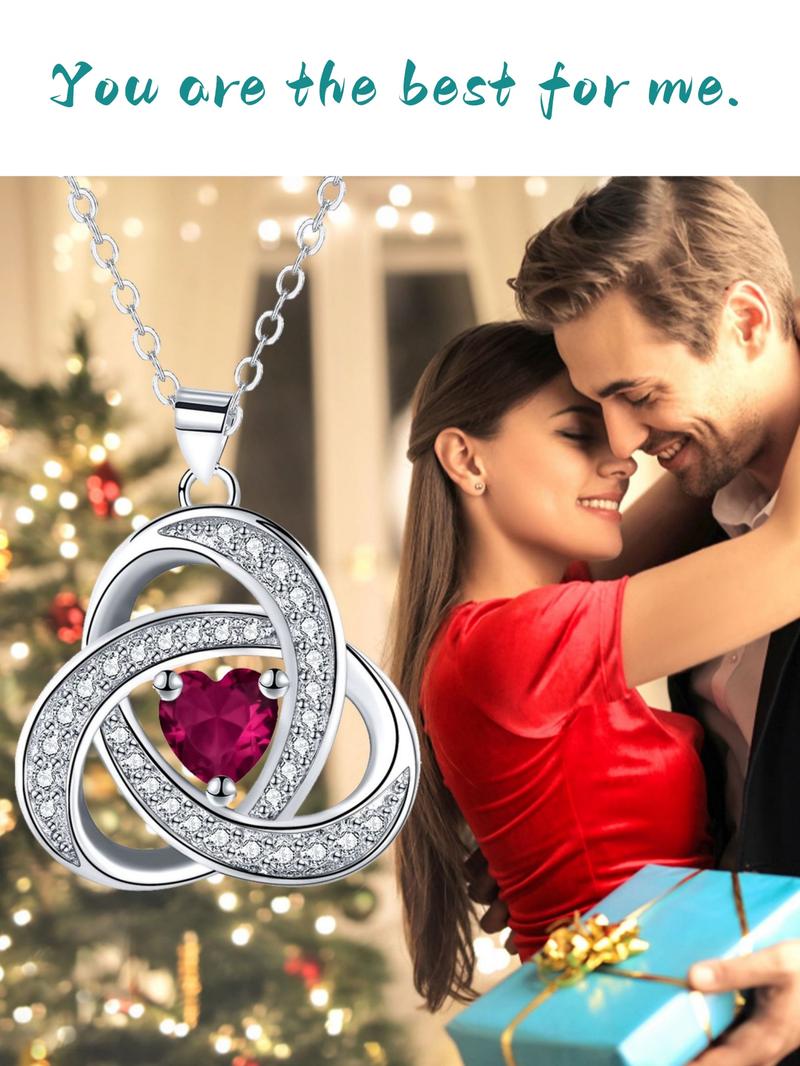 Heart & Bear Design Pendant Necklace with Rose Gift Box, Rhinestone Decor Necklace for Women & Girls, Fashion Jewelry for Party, Daily Decor, Trendy All-match & Exquisite Jewelry for Birthday Gift, Love Heart Necklace
