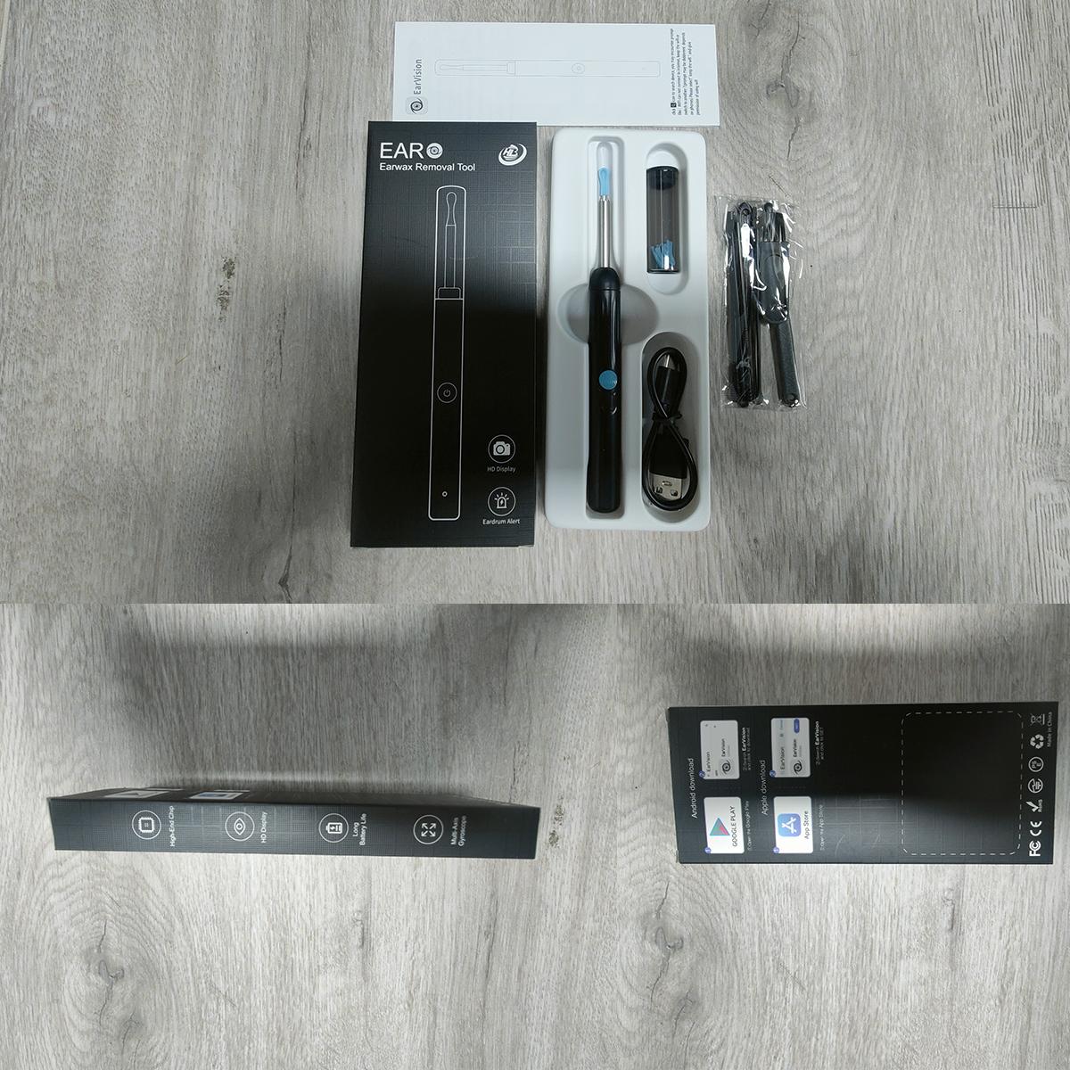 Ear Wax Removal Tool With Camera, 1 Set Portable Type-C Rechargeable Ear Cleaner, Waterproof Endoscope Ear Cleaning Tool