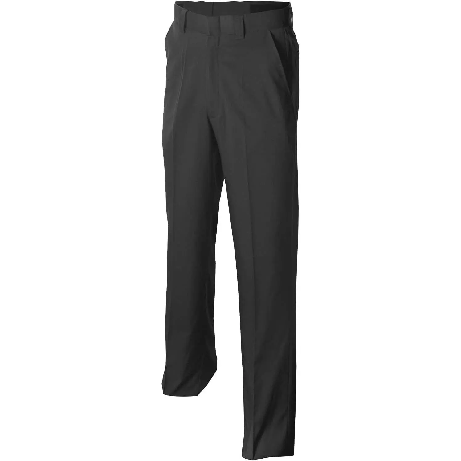 Men's Polyester Umpire Base Pants - Flat Front, 4-Way Stretch, Expander Waistband, Belt-Compatible