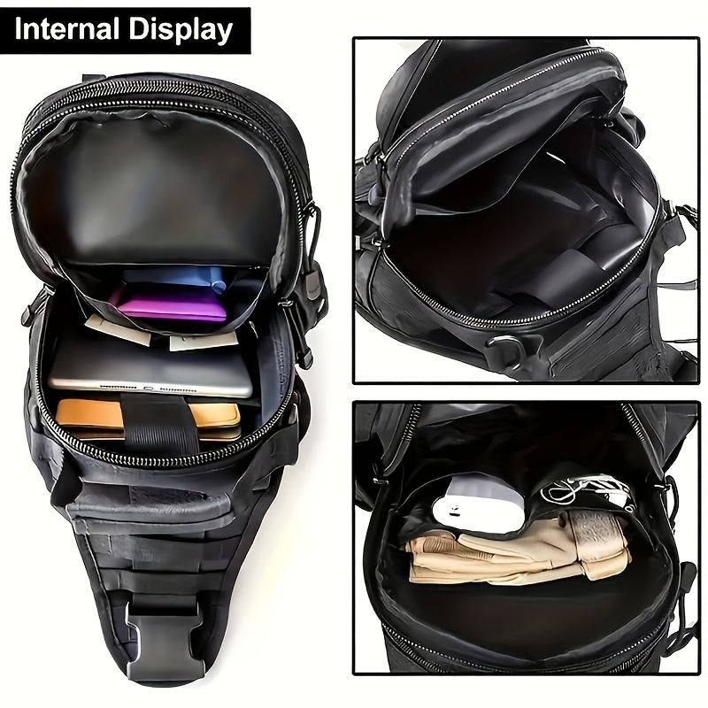 New outdoor tactical chest bag, Oxford cloth, lightweight | multi-function | large capacity, a must-have for men and women hiking, urban exploration, daily commuting, can accommodate a variety of outdoor related accessories, Thanksgiving, Halloween gifts