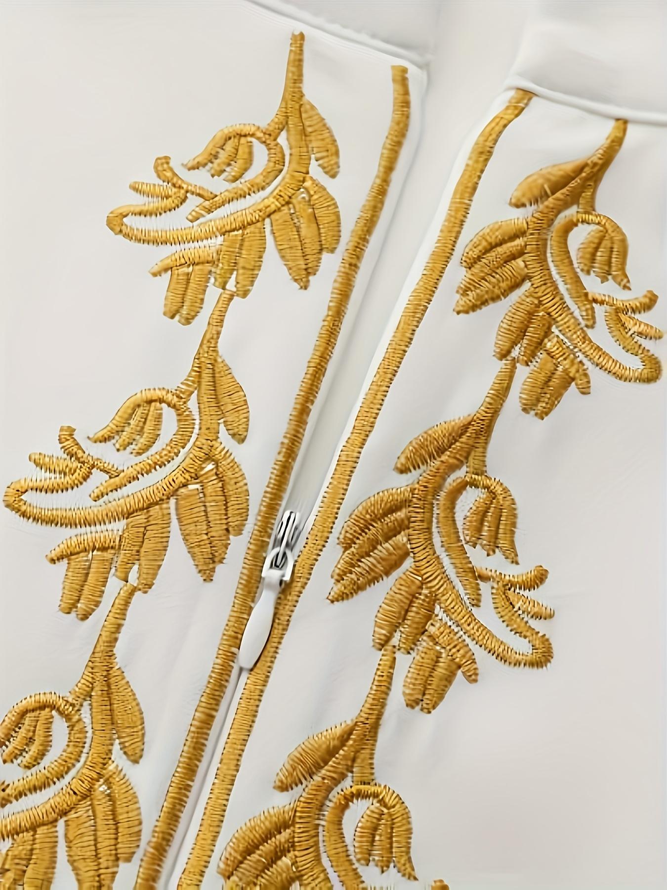 Men's Traditional Clothing Men's Set Two-Piece Set Long Sleeve Embroidery Luxury Set Men's Casual Holiday Clothing