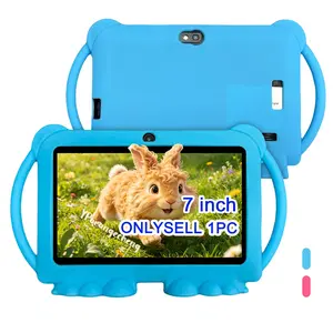 7" Kids Learning Tablet with 5G Cellular & WiFi, Dual Camera, HD Display, Shockproof Case – Perfect for Early Learning, Online Classes & Entertainment – Easter, Halloween, Christmas, Birthday Gift for Boys & Girls – Blue / Pink Colors (Adapter Not Include
