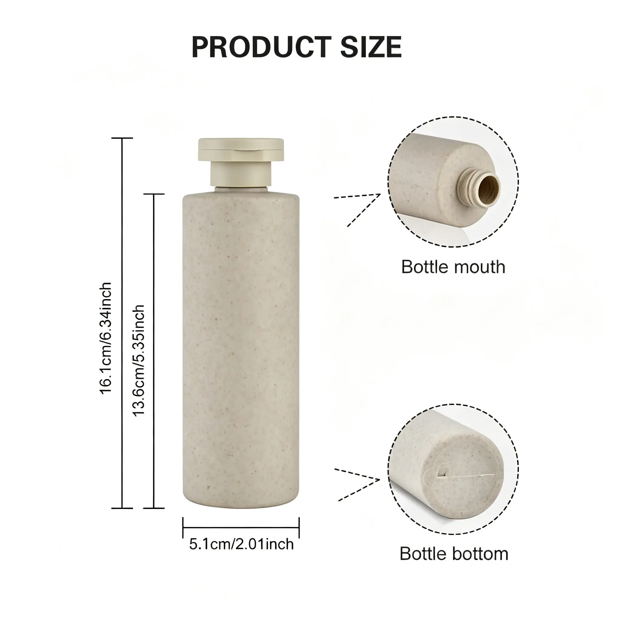 2pcs Reusable Soap Dispenser Bottles, 250ML & 400ML Capacity, Ideal for Bathroom, Travel, Kitchen, Refillable Lotion Bottle