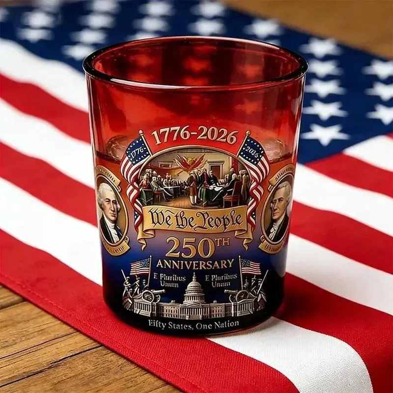 U.S. 250th Anniversary Commemorative Heritage Edition Whiskey Set, Gift for Patriots, History Enthusiasts & Whiskey Lovers