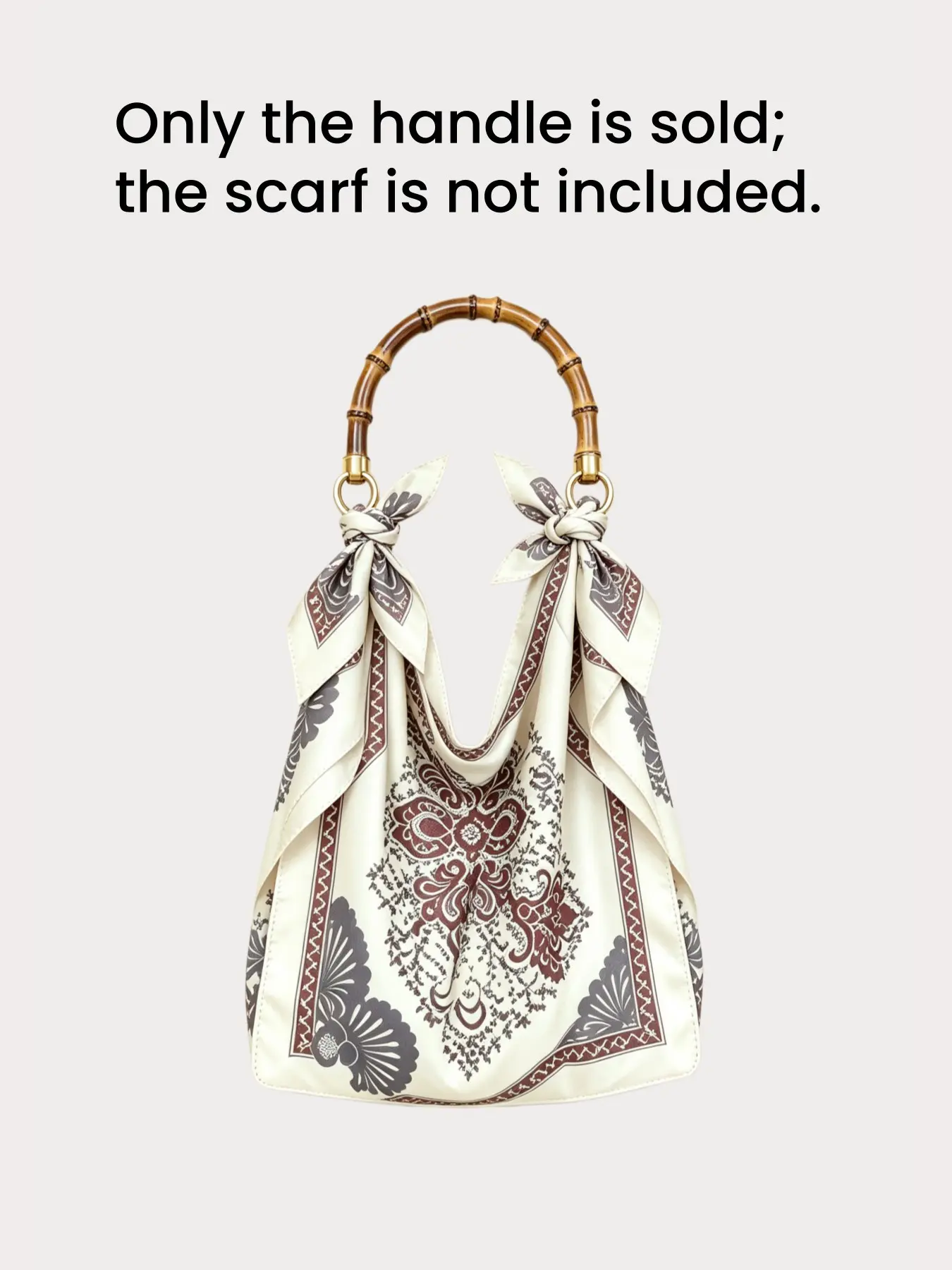 Light Bamboo Bag Handle DIY Hardware, Vintage Bohemian Style, Durable Resin Material, Ideal for Mother's Day Gift, Handbag Accessory