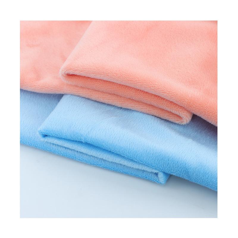 Crystal velvet, crystal super-soft knitted short-pile milk velvet fabric, plush toy and clothing knitted material