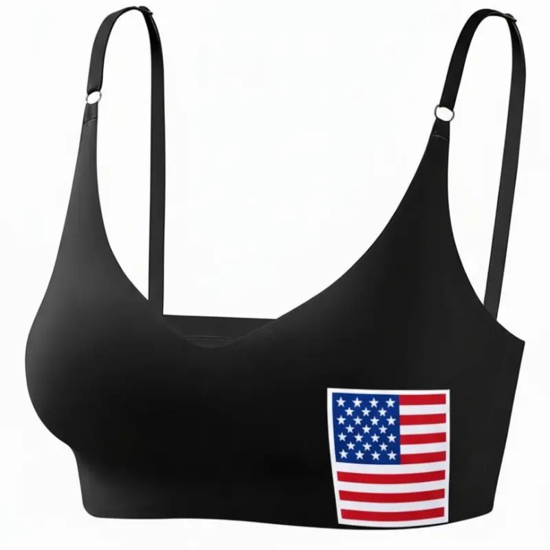 Women's Seamless Invisible Wireless Bra - Nylon Spandex, Lightweight, Elastic, Adjustable Strap, Plus Size, All Seasons Bralette for Casual Outdoor Wear & Swimming