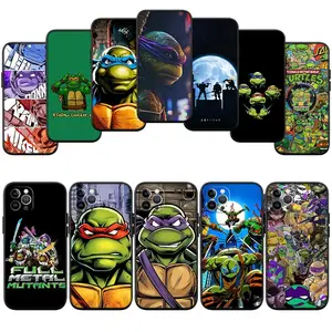 QE27 TMNT Shell Phone Case for Samsung Galaxy S26 S25 S24 S23 S22 Ultra FE Plus Edge For iphone 17 16 15 14 13 12 11 17Air Plus Pro Promax