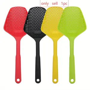 1 Pc Filter Cooking Shovel Vegetable Strainer  Nylon Spoon Kitchen Accessories Nylon Strainer  Colander Leaking Shovel Tool