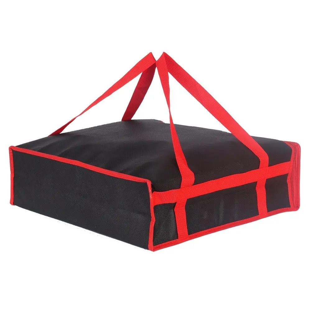 Reusable Food Delivery Bag, Lightweight Fully Sealed Pizza Transport Bag, Soft Refrigerated Bag, Ideal for Cold and Room Temperature Food Storage
