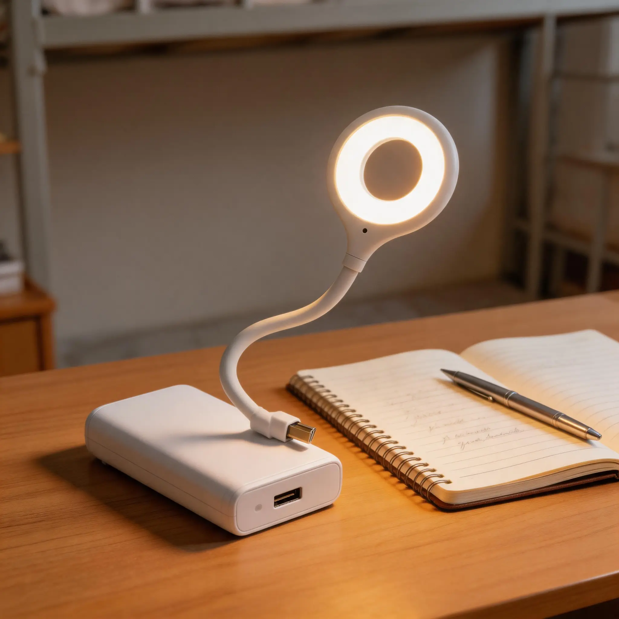 Smart Voice Control USB LED Bedside Reading Light Flexible Gooseneck Dimmable Touch Sensor Night Lamp Energy Saving Eye Protection for Study Office Bedroom with Voice Activation Mode