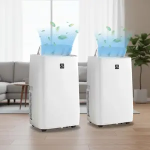 Powerful 4-in-1 Portable Air Conditioner, 14,000 BTU – Fast Cooling, Dehumidifier, 3-Speed Quiet Fan, Sleep Mode – Complete Window Kit, Self-Evaporating, Remote Control – Cools Rooms up to 750 Sq.Ft – Home & Office