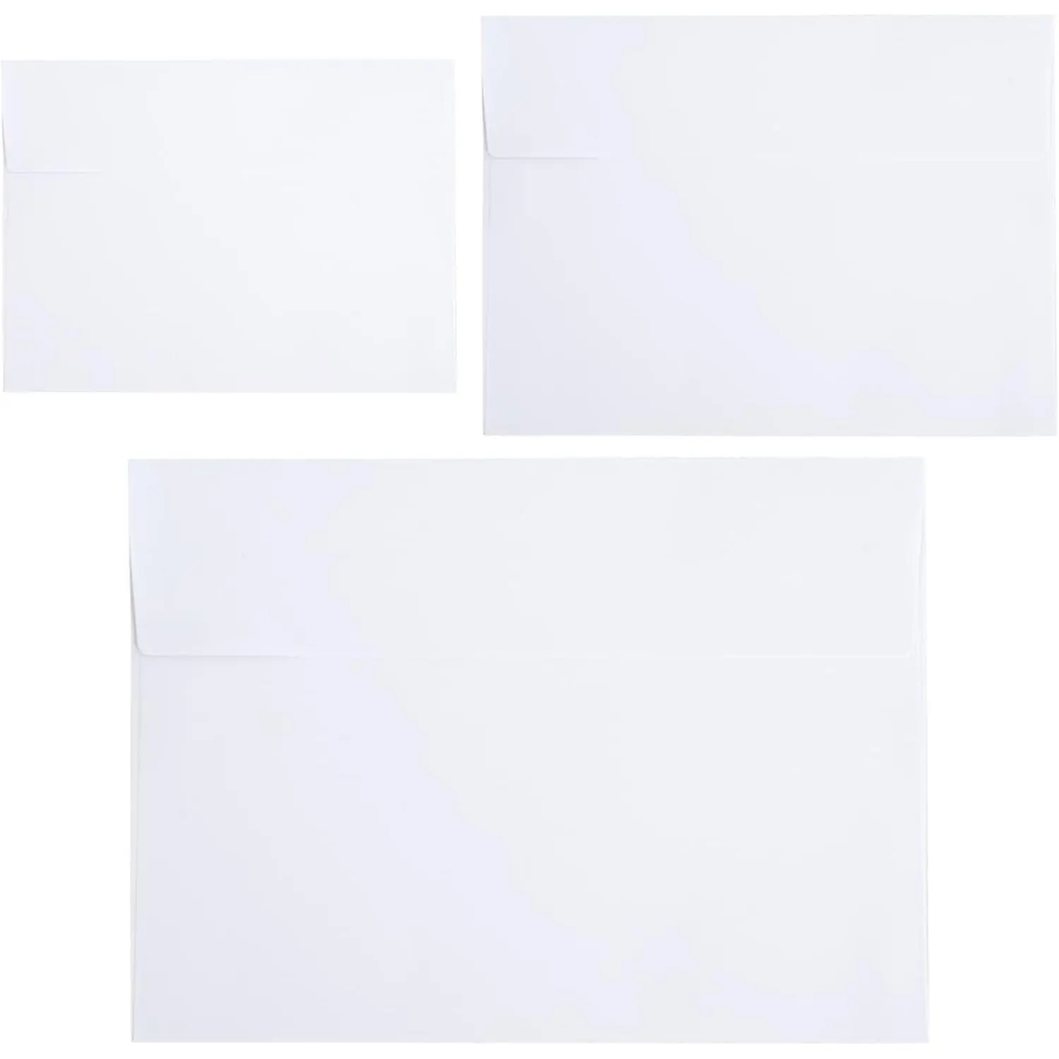 50 Pack 4x6 White A4 Envelopes - Self Seal for Weddings, Invitations, Greeting Cards, Mailing, Photos
