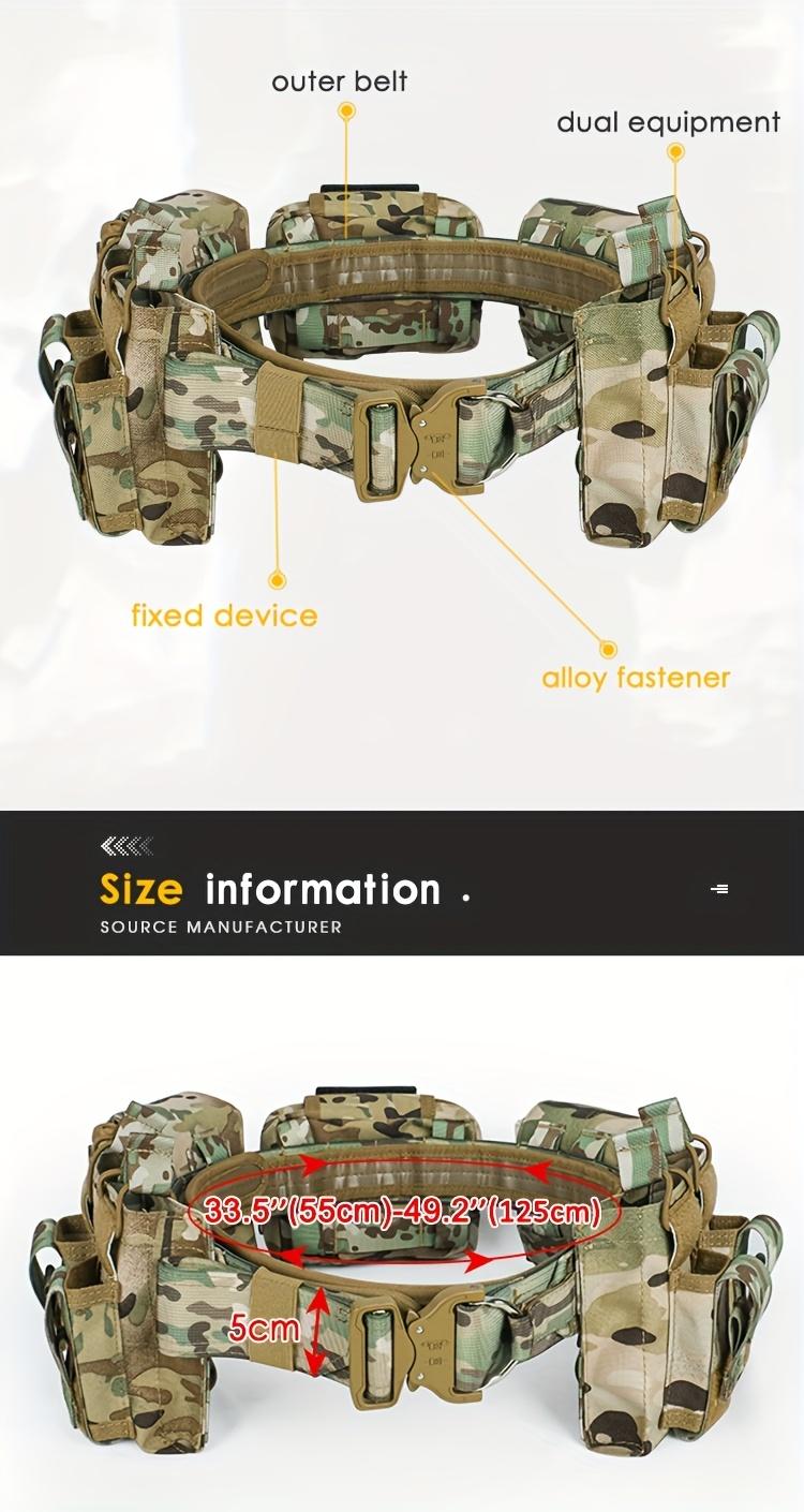 Heavy-Duty Quick Release Work Belt | Rugged Nylon Utility Belt for OutdoorsMen's  Durable Webbing Belt for Hiking & Work