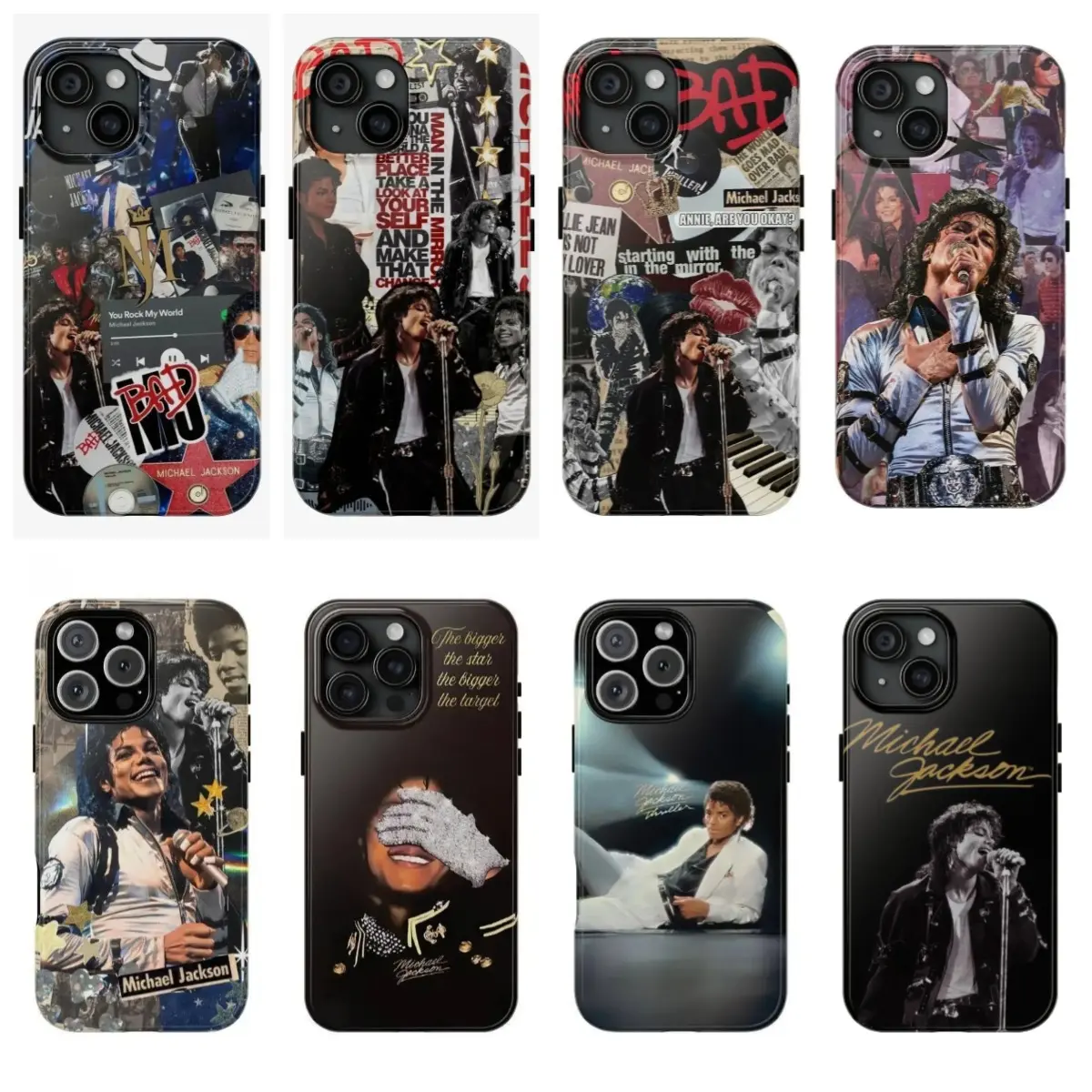 Michael Jackson Tribute Durable Phone Case - Music Icon Celebrity Memorial Gift for Fans - Compatible with iPhone 12,13,14,15,16,17 Pro Max,Pro,Plus,17 Air - Ideal for Parties,Gifting, Iphone 17, Celebrities