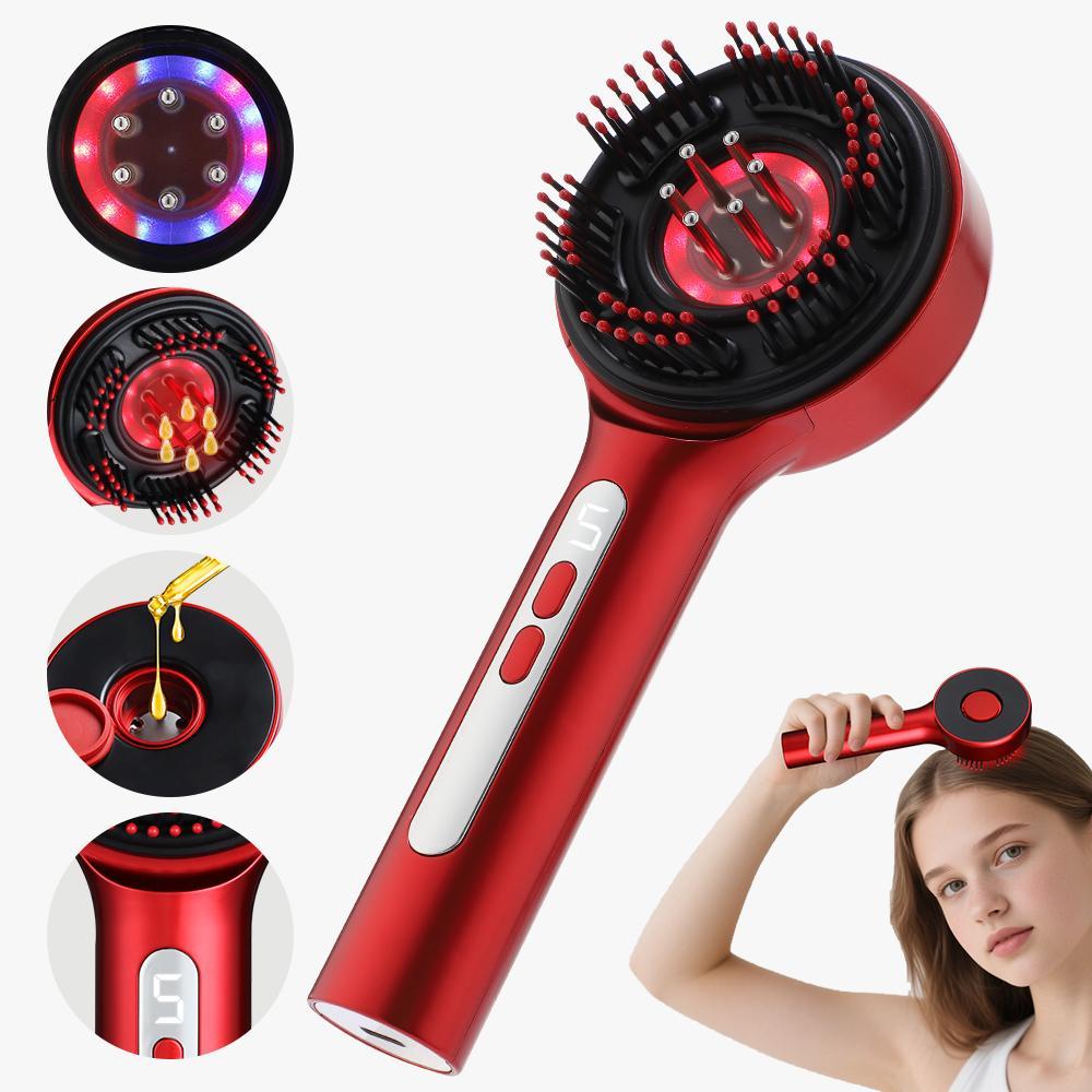 3in 1 Electric Scalp Massage Comb, Hair Oil Applicator Scalp Massager, Electric Scalp Massager Brush - for Head Relaxation & Beauty Care, Perfect Gift for Women And Men.